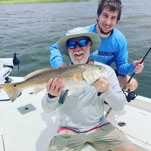 Father and Son Duo Fishing in Atlantic Beach